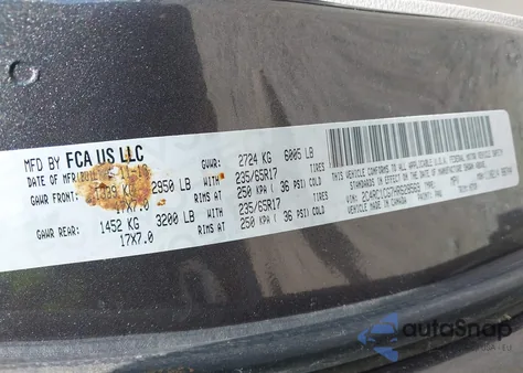 2017 Chrysler Pacifica Lx из США, поврежденный, VIN 2C4RC1CG7HR628569